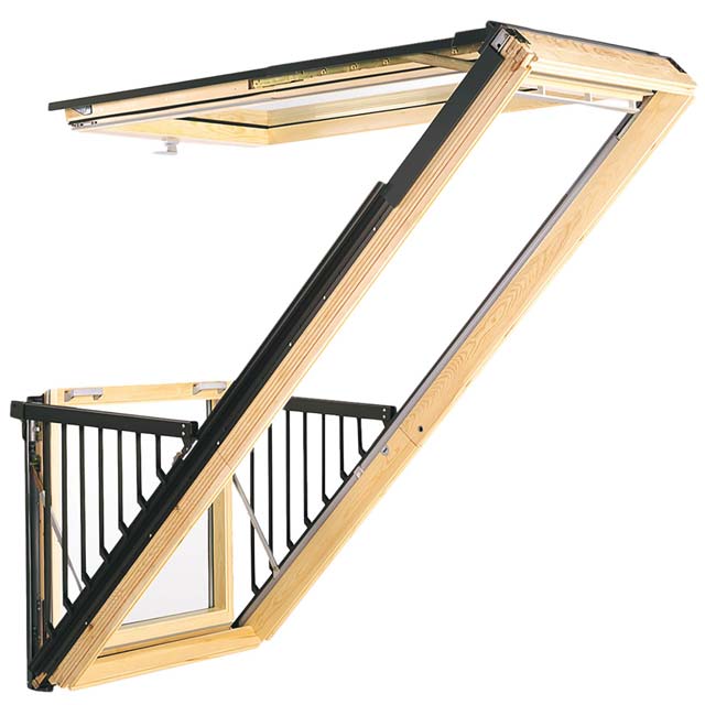 Velux GDL Cabrio roof window.