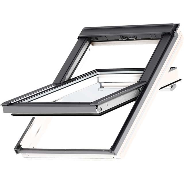 Velux GGU center pivot roof window.