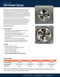 Attic Breeze GM Model Series product specification sheet.